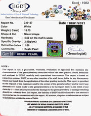 18.75/CT NATURAL KESHI PEARL